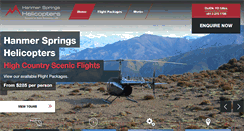 Desktop Screenshot of hanmerhelicopters.co.nz